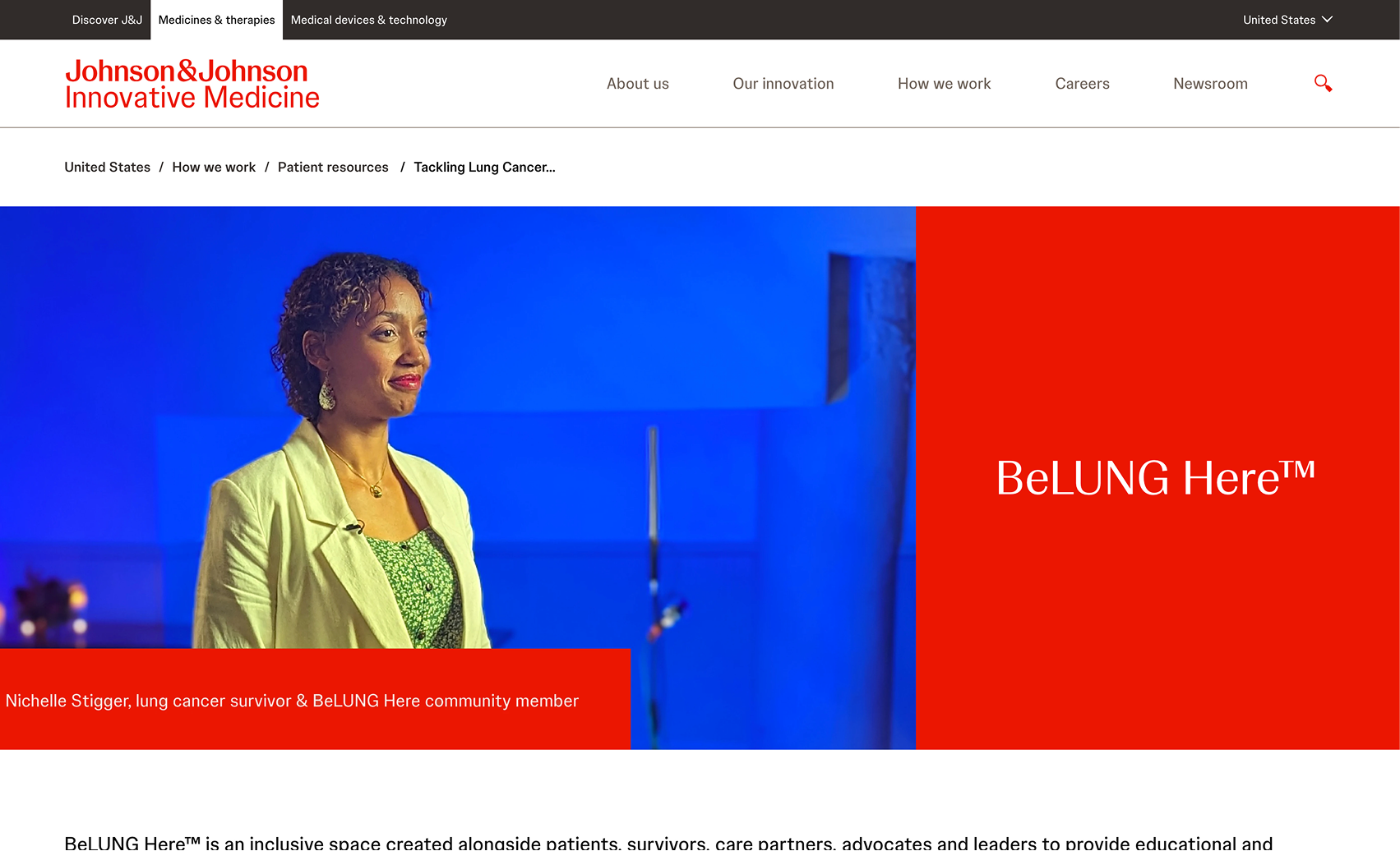 Cover image for Immunotherapy4mteloma website sharing resources for J&J FDA-approved immunotherapies for multiple myeloma treatment.