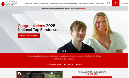 Leukemia & Lymphoma Society Website